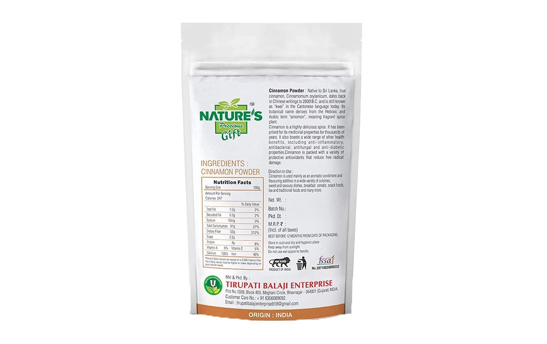 Nature's Gift Cinnamon Powder    Pack  1 kilogram